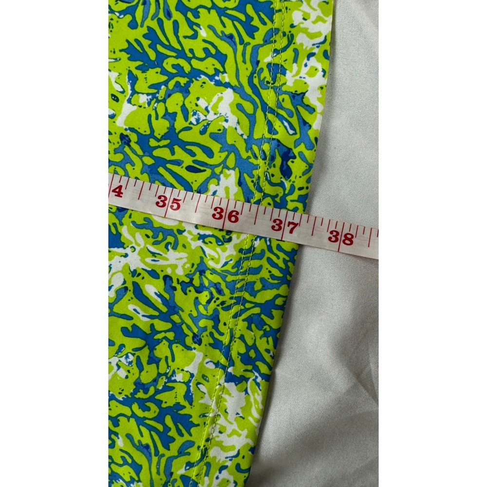 Columbia PFG Freezer III Dress Womens Medium M Green Blue Coral Print Sleeveless - Picture 4 of 11